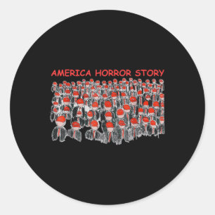 Adesivo Trump Presidente Usa Flag Halloween Story