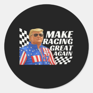Adesivo Trump Race faz Excelente de corrida novamente mulh