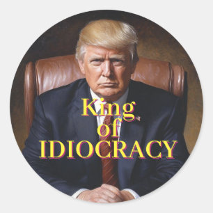 Adesivo Trump Rei da Idiocracia