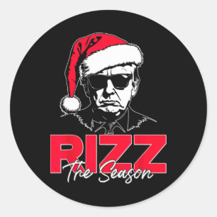 Adesivo Trump Rizz A Época Engraçado Trump 2024 Xmas Rosa