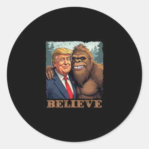 Adesivo Trump Sasquatch Bigfoot Acredite Piada Novidade Re