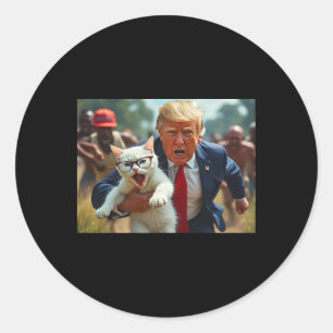 Adesivo Trump Segurando Gato Vota Trump Pets Para Trump Vo