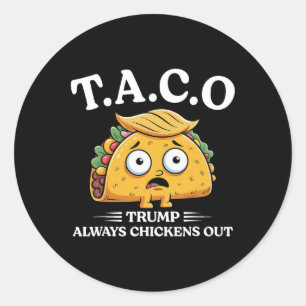 Adesivo Trump Sempre Desiste Taco Engraçado Taco Trump Cam