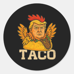 Adesivo Trump Sempre Desiste Vamos Lá Taco Engraçado