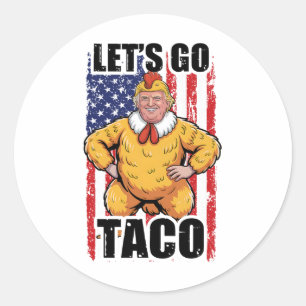 Adesivo Trump Sempre Desiste Vamos Lá Taco Taca Engraçado