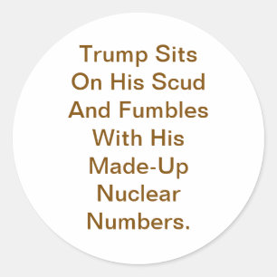 Adesivo Trump Senta-se No Seu Scud Hankamer Artjunkhaus Co