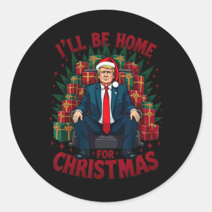 Adesivo Trump Sentando Na Cadeira Eu Estarei Em Casa No Na