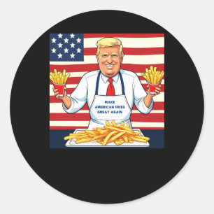 Adesivo Trump Servindo Mcdonalds Fries