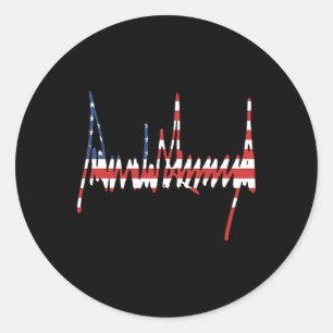 Adesivo Trump Signature Usa Mega 47th Presidente Pro-trump