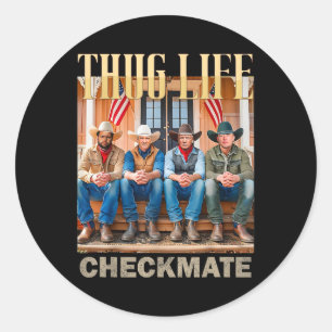Adesivo Trump Squad Thug Life Trump Vance Kennedy Elon