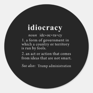 Adesivo Trump T Shirt Idiocracy Definition Women Mens Funk