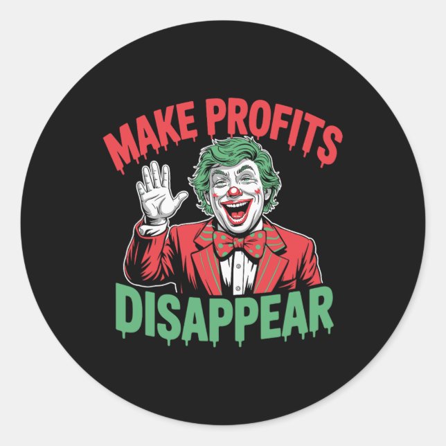 Adesivo Trump Tariffs Recession Meme Make Profits Disappea (Frente)