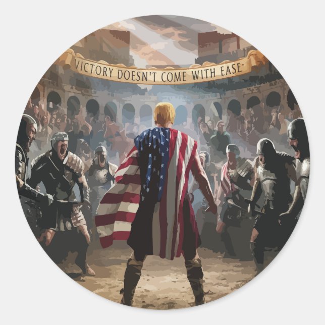 Adesivo "Trump the Gladiator Sticker" (Frente)