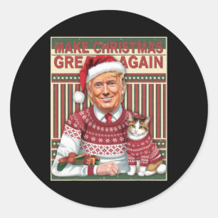 Adesivo Trump Torna Excelente De Natal Novamente Feio Xm
