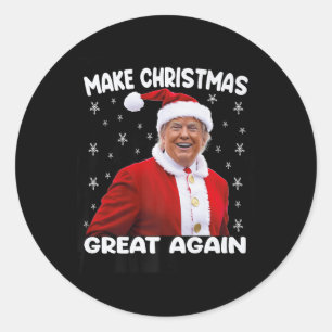 Adesivo Trump Torna Excelente de Natal Novamente Papais no