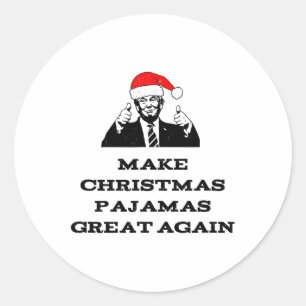 Adesivo Trump Torna o Excelente de pijama de Natal novamen
