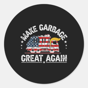 Adesivo Trump Torne O Excelente Garbyge Novamente Engraçad