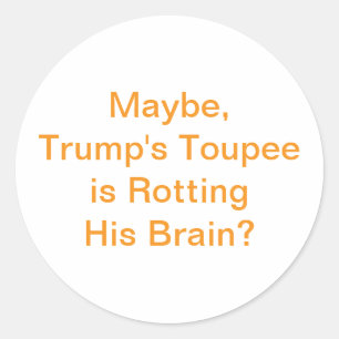 Adesivo Trump Toupee-Rot Splash-Art Hankamer Artjunkhaus