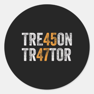 Adesivo Trump Tre45on Tason Tr47tor Traitor 45 47 Vintag