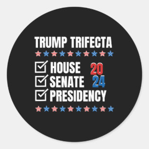 Adesivo Trump Trifecta venceu Presidência do Senado Republ
