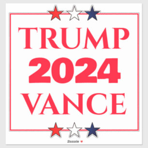 Adesivo Trump Vance 2024