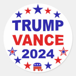 Adesivo Trump Vance 2024