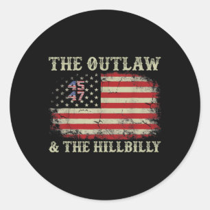 Adesivo Trump Vance 2024 Donald Trump J.d. Vance Outlaw An