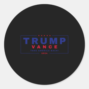 Adesivo Trump Vance 2024 Donald Trump J.d. Vance Take Amer