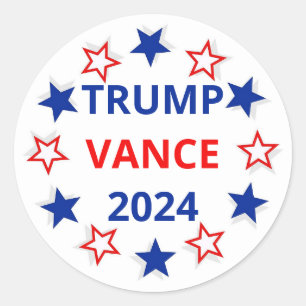 Adesivo Trump, Vance 2024 Eleito Sticker