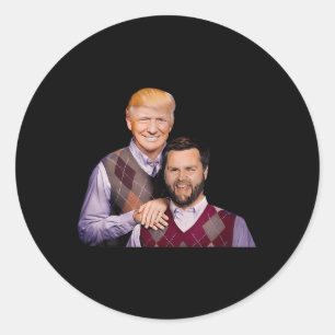 Adesivo Trump Vance 2024 Irmãos Funny Parody Trump J D V
