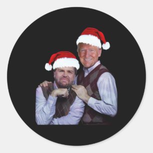 Adesivo Trump Vance 2024 Irmãos Papais noeis Engraçado Tru