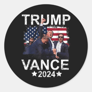 Adesivo Trump Vance 2024 Presidente Trump Apoiador Re-elec