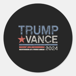 Adesivo Trump Vance 2024 Retro Stripe Trump Jd Vance