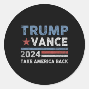 Adesivo Trump Vance 2025 Donald Trump J.d. Vance Leve a Am