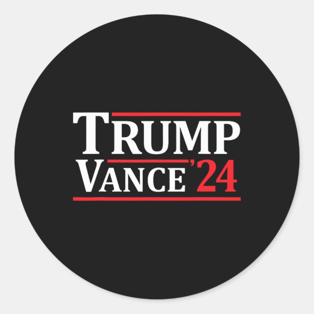 Adesivo Trump Vance 24 Trump 2024  (Frente)