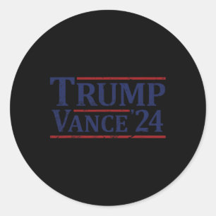 Adesivo Trump Vance 24 Vintage 2024