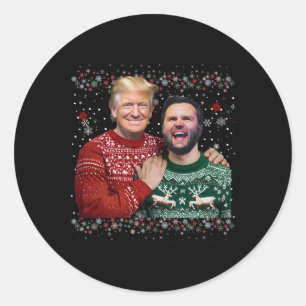 Adesivo Trump Vance Brothers Funny Ugly Christmas Xmas Swe
