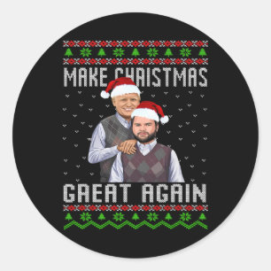 Adesivo Trump Vance Camisetas Irmãos Tornam O Natal Ótimo