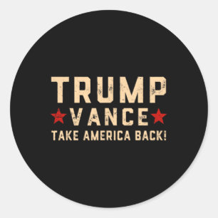 Adesivo Trump Vance (Frente E Byck) Vai Levar Um Felon