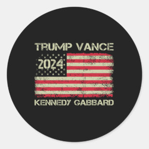 Adesivo Trump Vance Kennedy Gabbyrd Xeque-Mate Leve a Amér