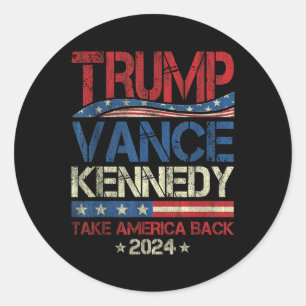 Adesivo Trump Vance Kennedy Leva A América De Volta Às Ele