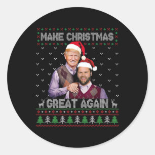 Adesivo Trump Vance Shirt Irmãos fazem Excelente de Natal