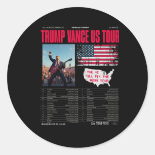 Adesivo Trump Vance Us Tour