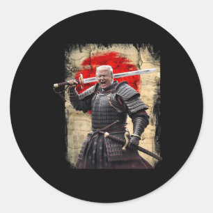 Adesivo Trump Vintage Anime de Arte Japonês Samurai Gráfic