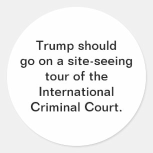 Adesivo Trump Visita Tribunal Criminal Hankamer Artjunkhau