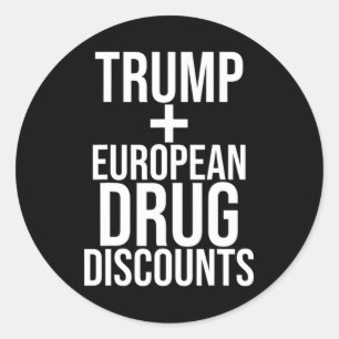 Adesivo Trump Vs European Drug Price - Satiratio Quote De