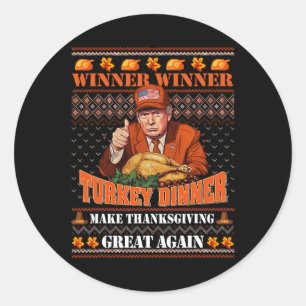 Adesivo Trump Winner Funny Winner Turquia Janta Graças