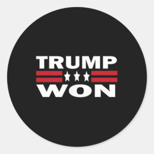 Adesivo Trump Won Trump Lixo Gestão Funny Lixo Tru
