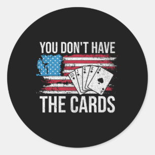 Adesivo Trump Zelensky Você Não Tem As Cartas Retro Amer