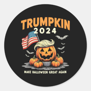 Adesivo Trumpkin Engraçado 2024 Trump Faça o Halloween Ser
